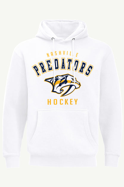 MENS NASHVILLE PREDATORS GRAPHIC HOODIE - White
