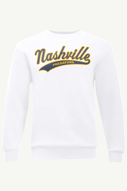 MENS NASHVILLE PREDATORS TAILSWEEP SWEATSHIRT - White