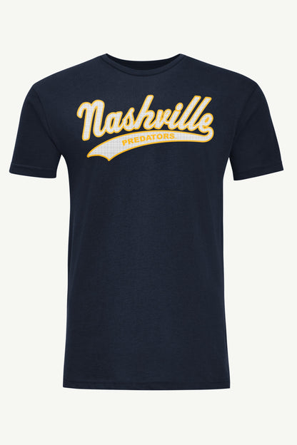 MENS NASHVILLE PREDATORS TAILSWEEP T SHIRT - Navy