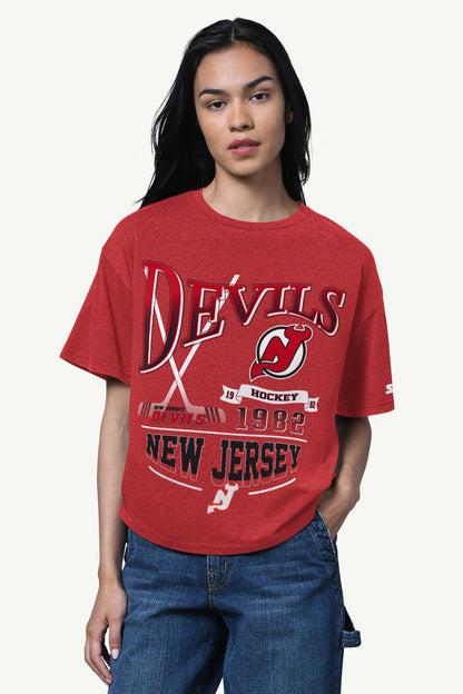 WOMENS NEW JERSEY DEVILS HALL OF FAME T SHIRT - Starter