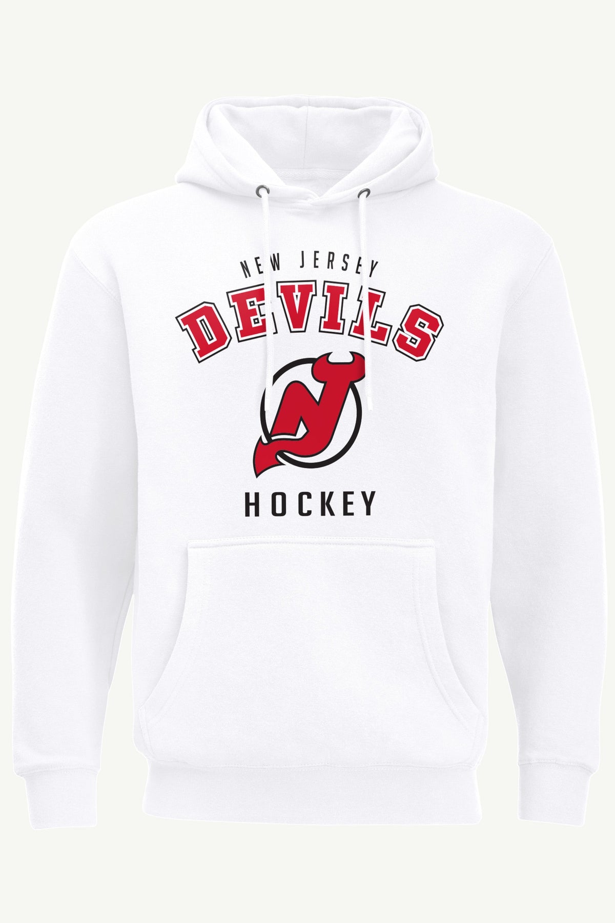 MENS NEW JERSEY DEVILS GRAPHIC HOODIE - White