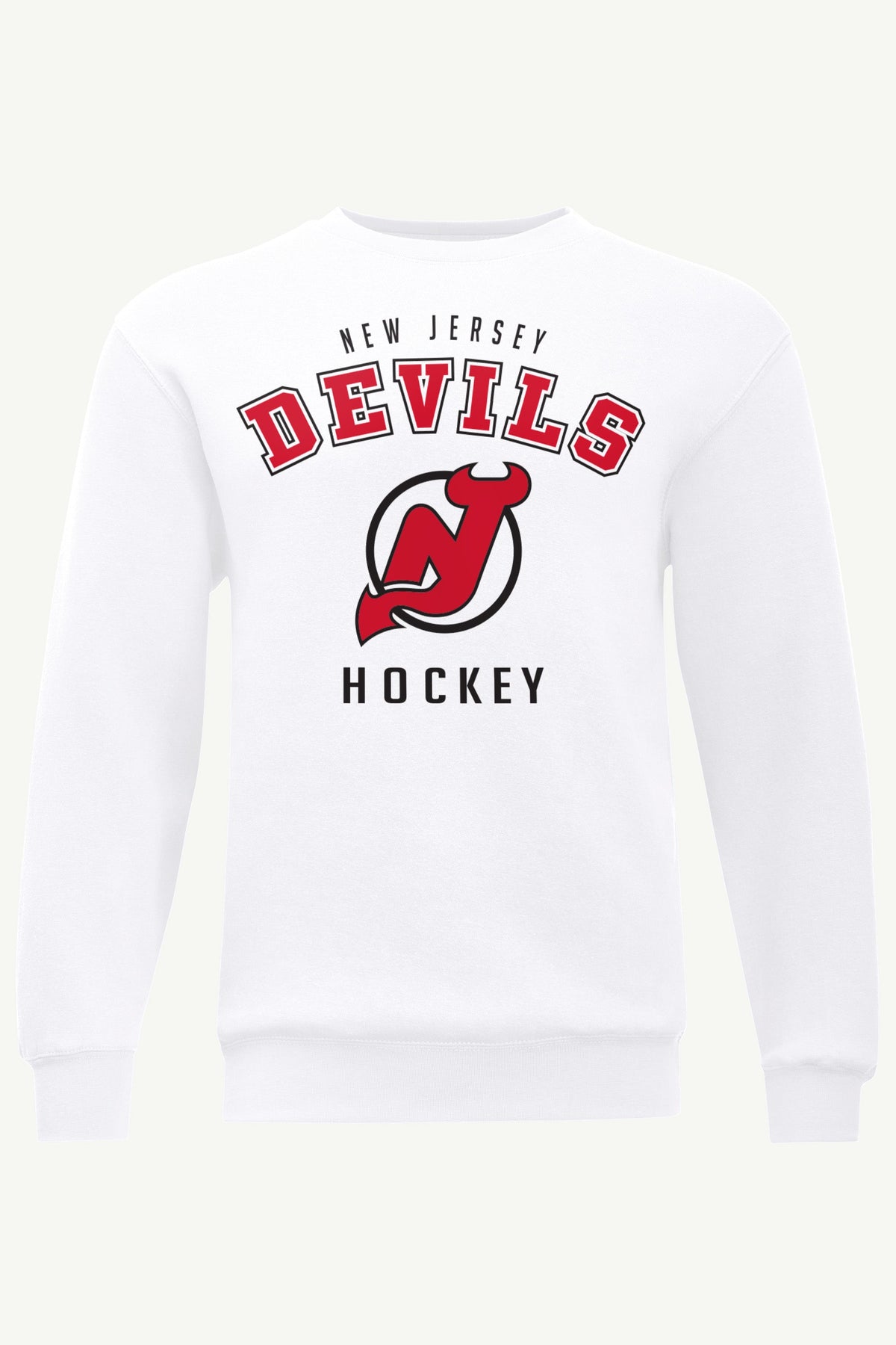 MENS NEW JERSEY DEVILS GRAPHIC SWEATSHIRT - White