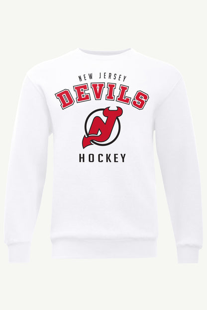 MENS NEW JERSEY DEVILS GRAPHIC SWEATSHIRT - White