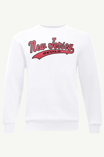 MENS NEW JERSEY DEVILS TAILSWEEP SWEATSHIRT - White