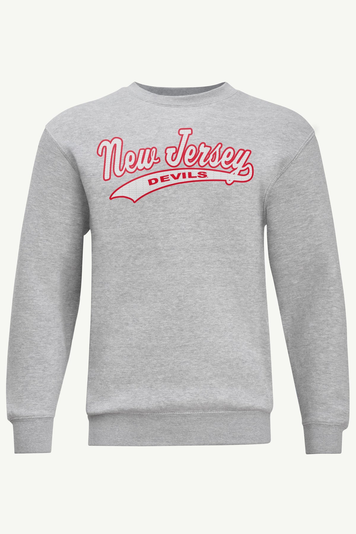 MENS NEW JERSEY DEVILS TAILSWEEP SWEATSHIRT - Heather Grey