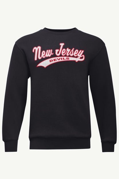 MENS NEW JERSEY DEVILS TAILSWEEP SWEATSHIRT - Black