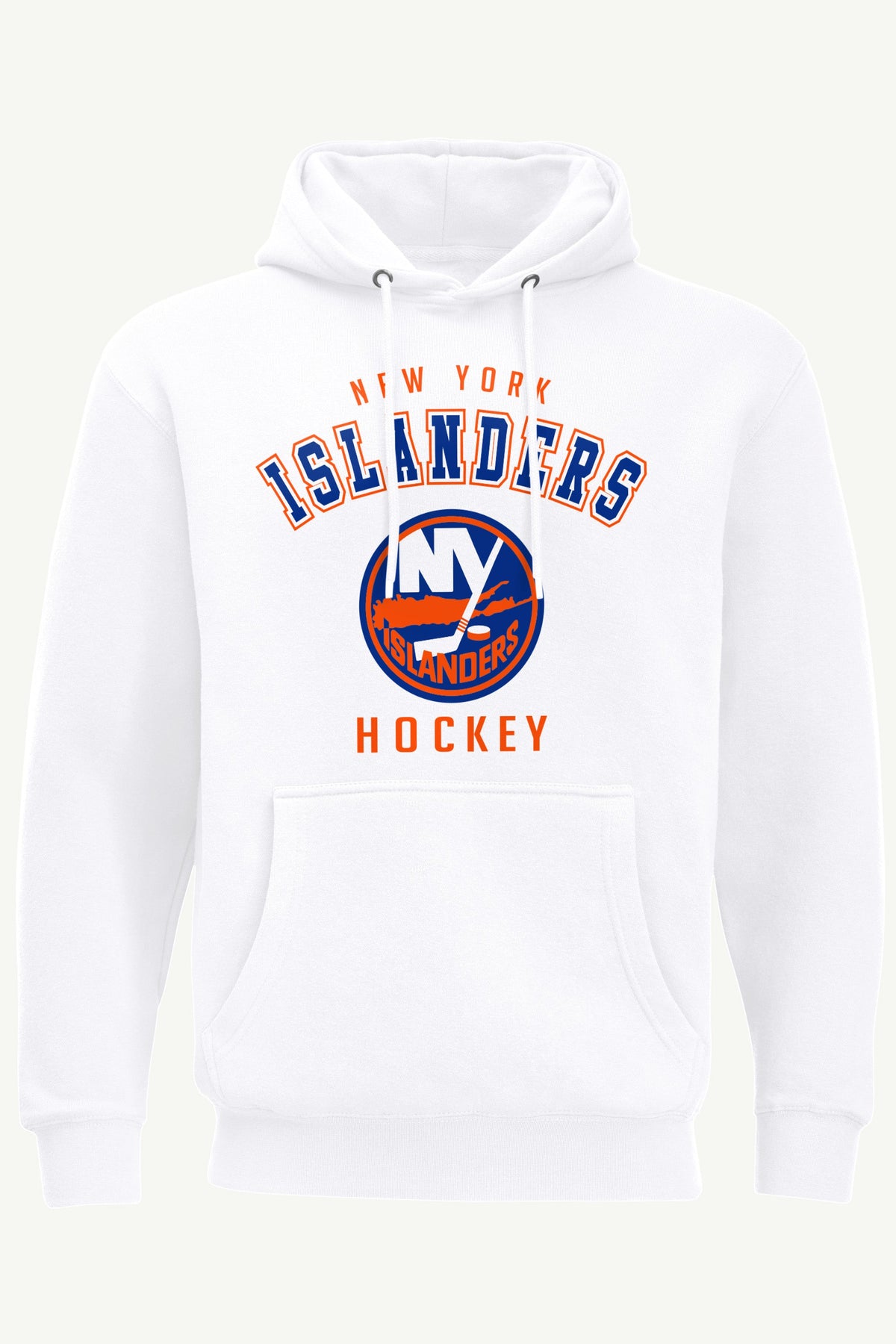 MENS NEW YORK ISLANDERS GRAPHIC HOODIE - White