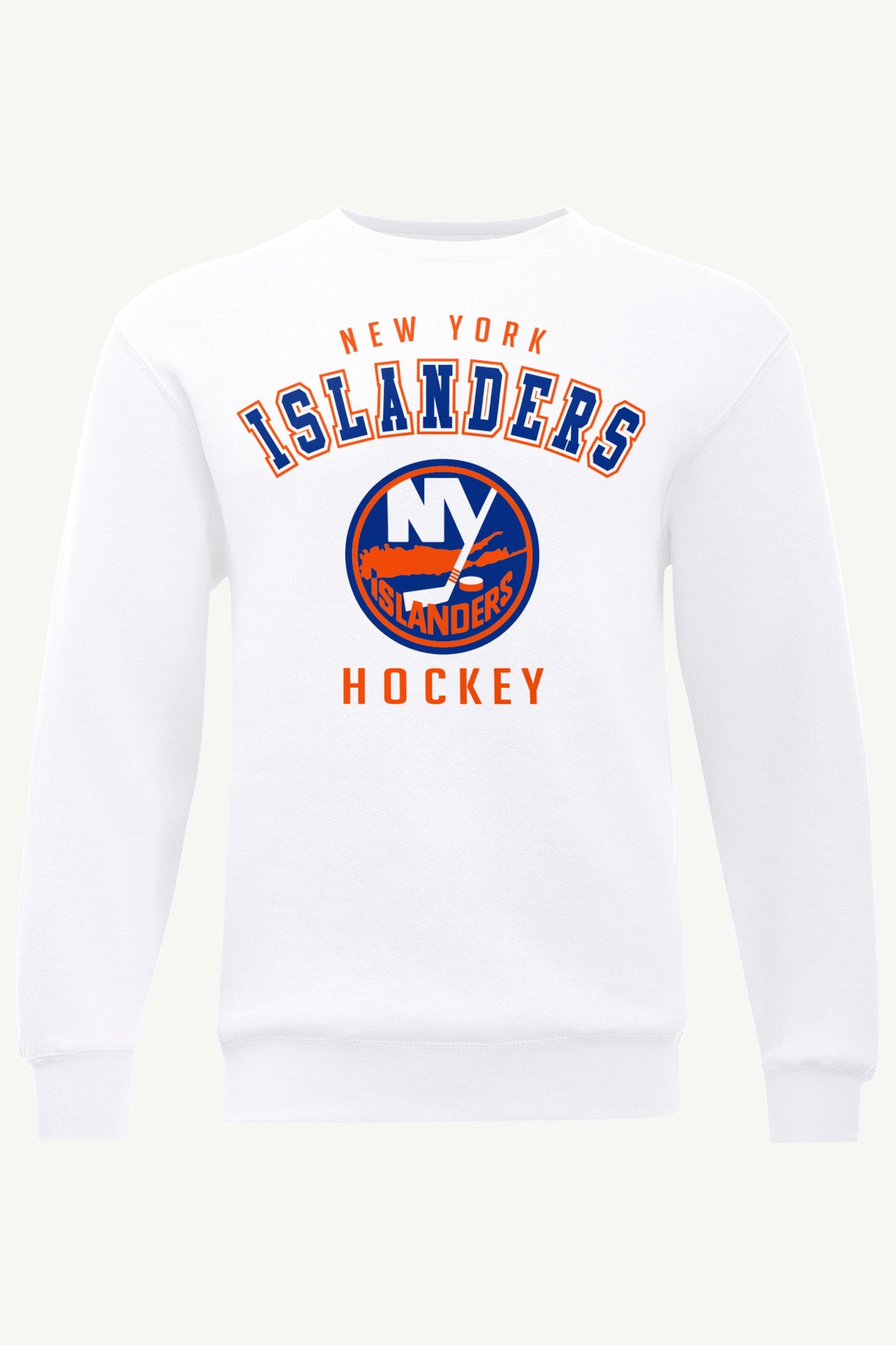 MENS NEW YORK ISLANDERS GRAPHIC SWEATSHIRT - White