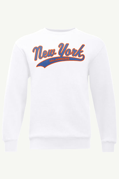 MENS NEW YORK ISLANDERS TAILSWEEP SWEATSHIRT - White
