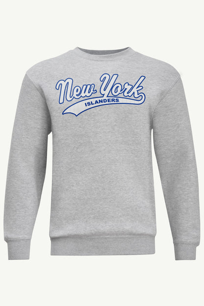 MENS NEW YORK ISLANDERS TAILSWEEP SWEATSHIRT - Heather Grey