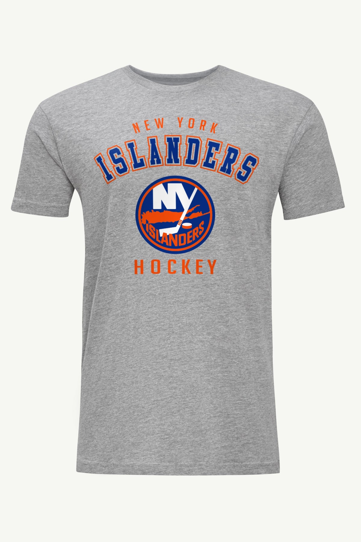 MENS NEW YORK ISLANDERS GRAPHIC T SHIRT - Heather Grey