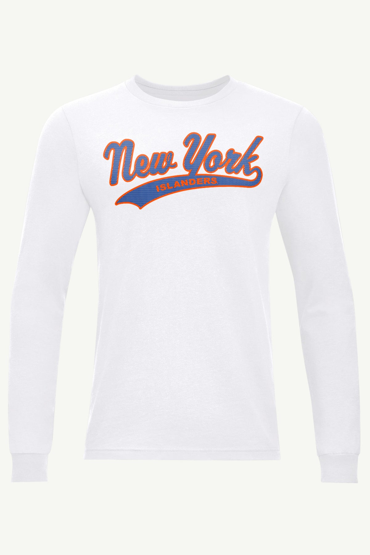 MENS NEW YORK ISLANDERS TAILSWEEP LONG SLEEVE T SHIRT - White