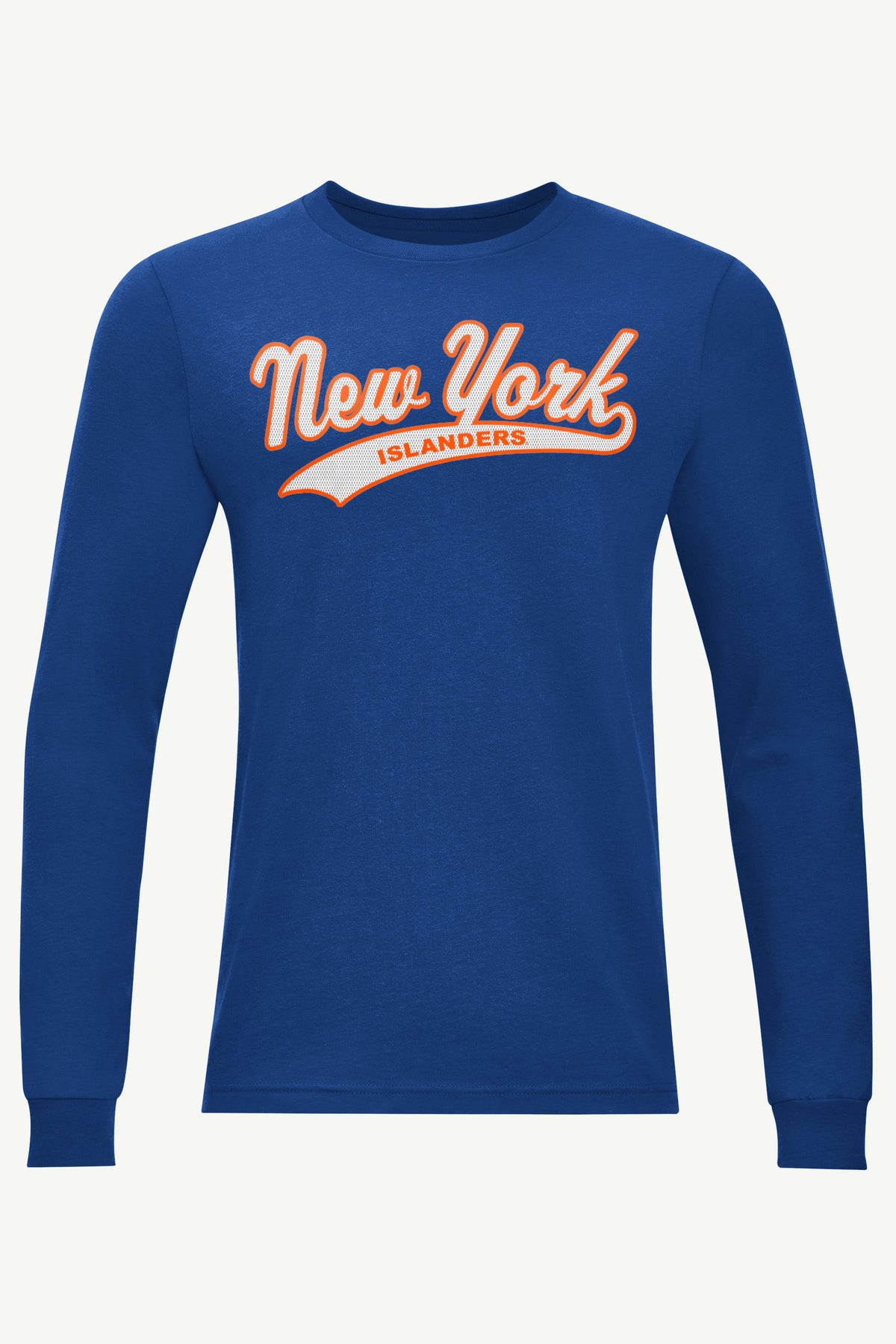 MENS NEW YORK ISLANDERS TAILSWEEP LONG SLEEVE T SHIRT - Royal