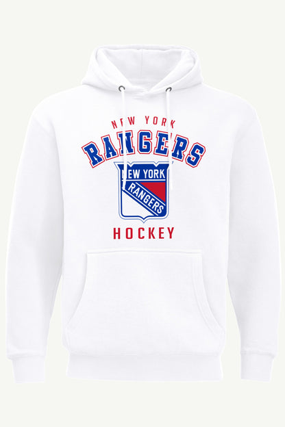 MENS NEW YORK RANGERS GRAPHIC HOODIE - White