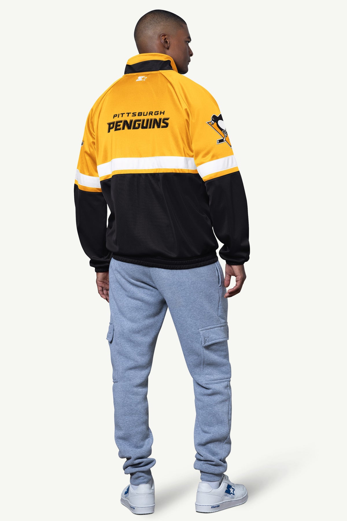 MENS PITTSBURGH PENGUINS VETERAN TRACK JACKET - Starter