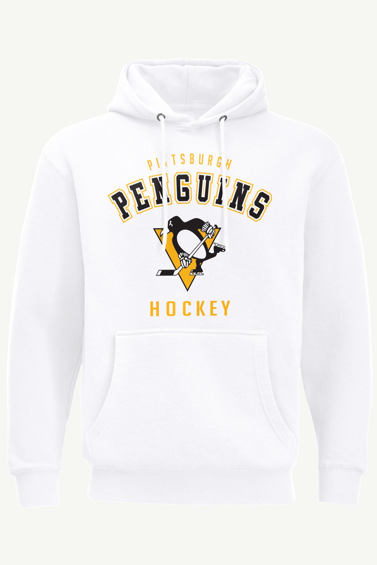 MENS PITTSBURGH PENGUINS GRAPHIC HOODIE - White