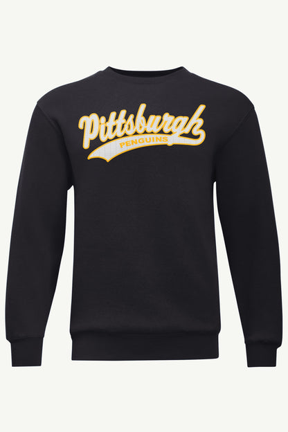 MENS PITTSBURGH PENGUINS TAILSWEEP SWEATSHIRT - Black