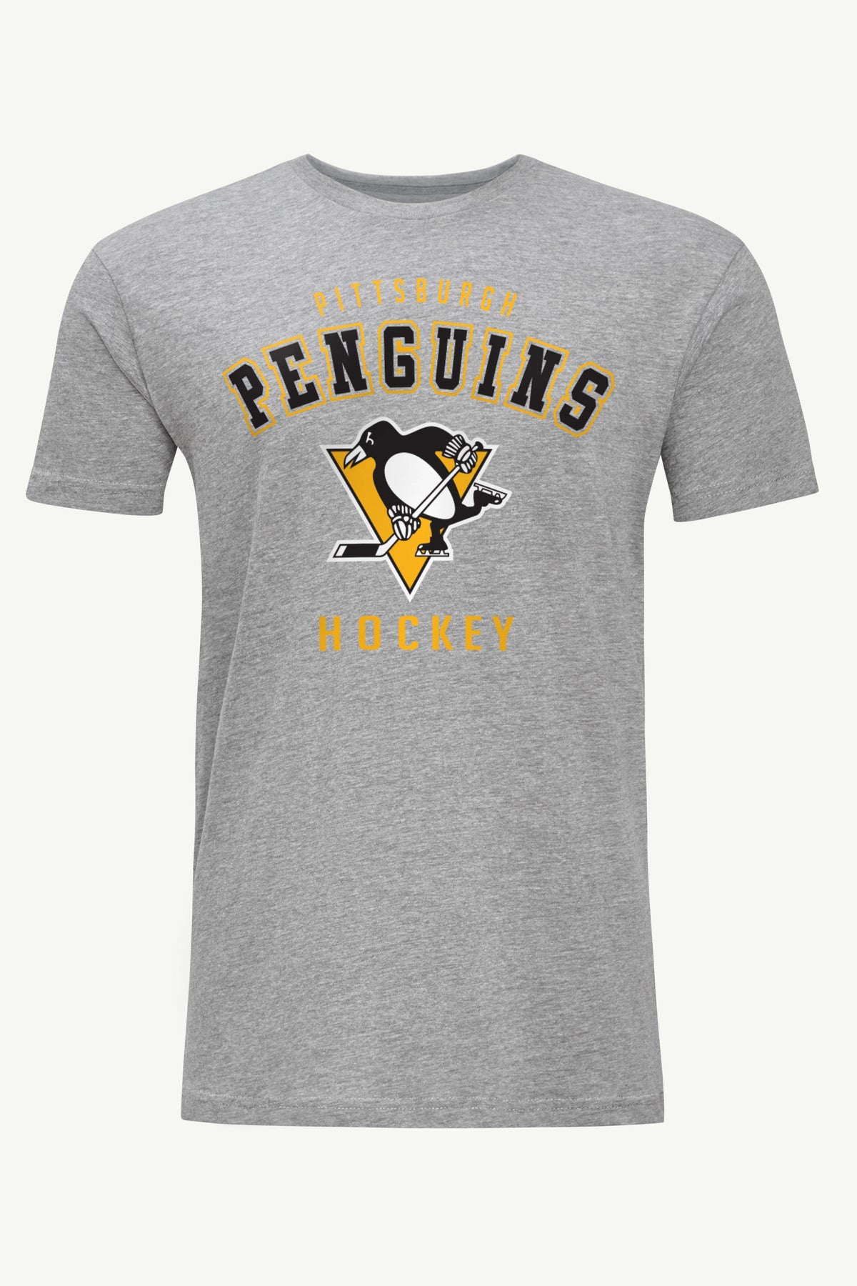 MENS PITTSBURGH PENGUINS GRAPHIC T SHIRT - Heather Grey