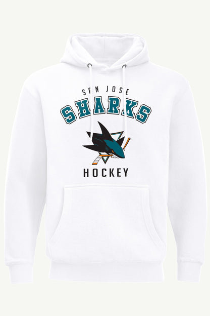 MENS SAN JOSE SHARKS GRAPHIC HOODIE - White