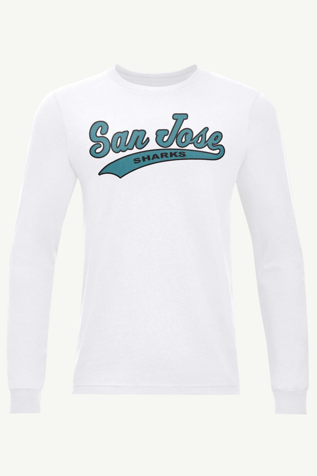 MENS SAN JOSE SHARKS TAILSWEEP LONG SLEEVE T SHIRT - White