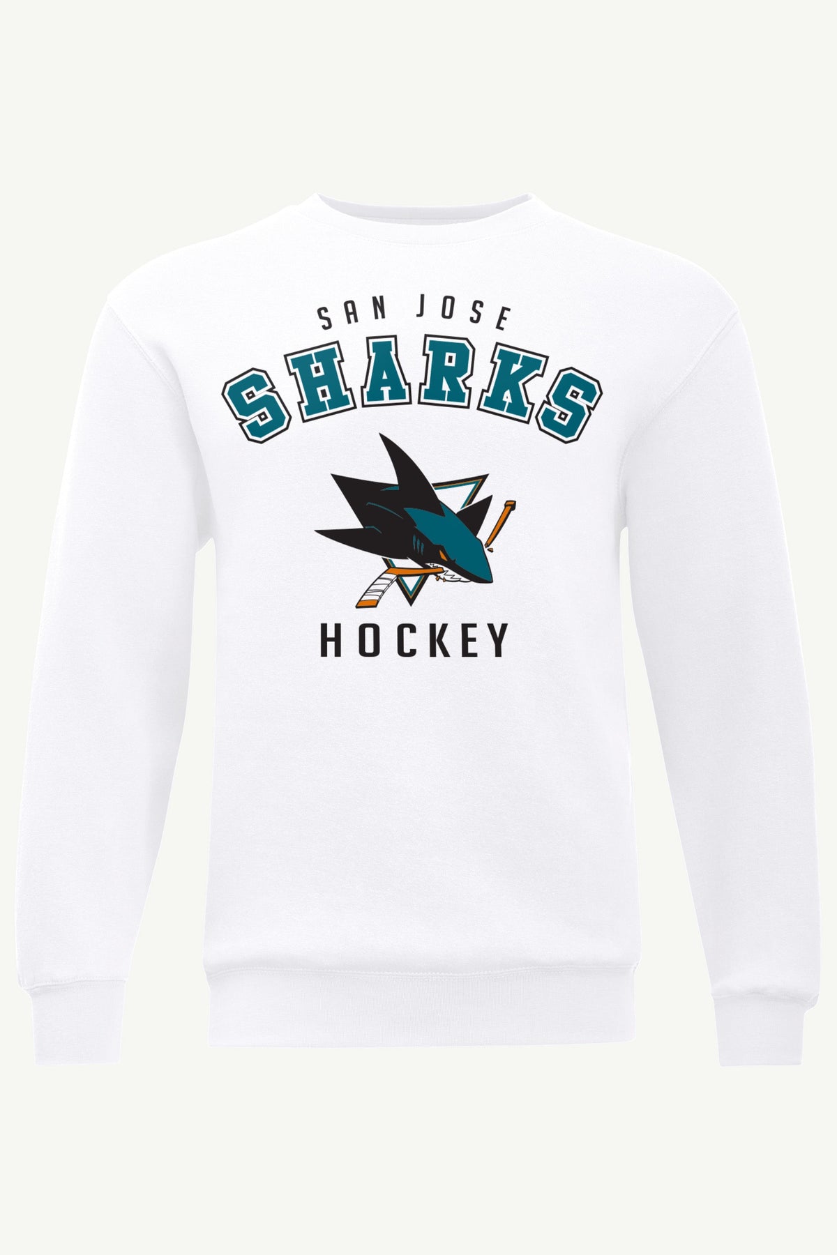 MENS SAN JOSE SHARKS GRAPHIC SWEATSHIRT - White