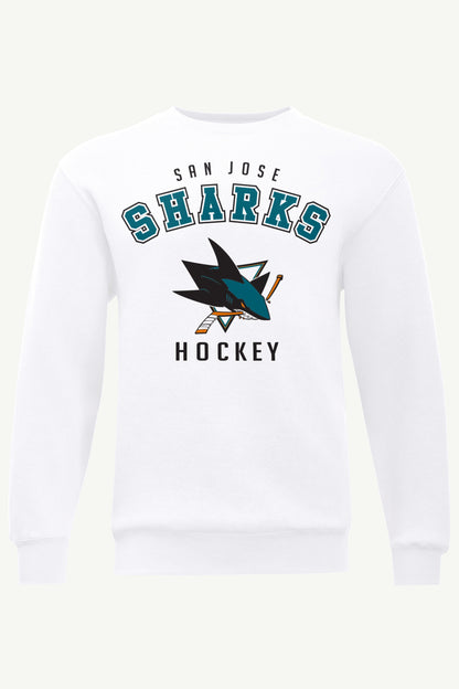 MENS SAN JOSE SHARKS GRAPHIC SWEATSHIRT - White