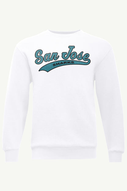 MENS SAN JOSE SHARKS TAILSWEEP SWEATSHIRT - White