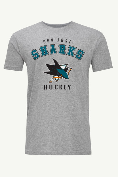 MENS SAN JOSE SHARKS GRAPHIC T SHIRT - Heather Grey