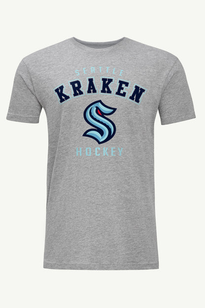 MENS SEATTLE KRAKEN GRAPHIC T SHIRT - Heather Grey