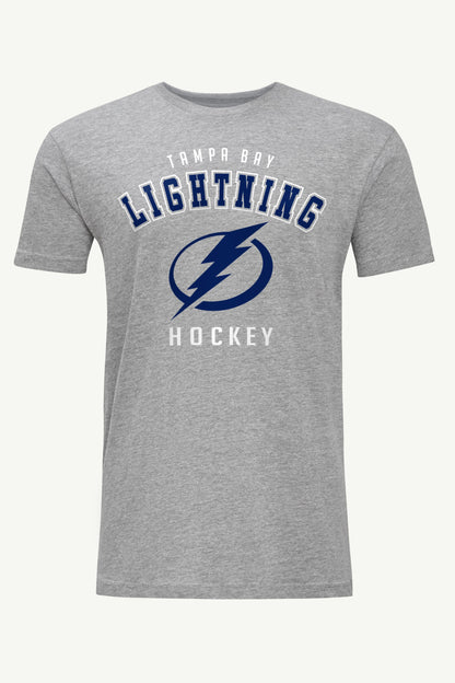 MENS TAMPA BAY LIGHTNING GRAPHIC T SHIRT - Heather Grey