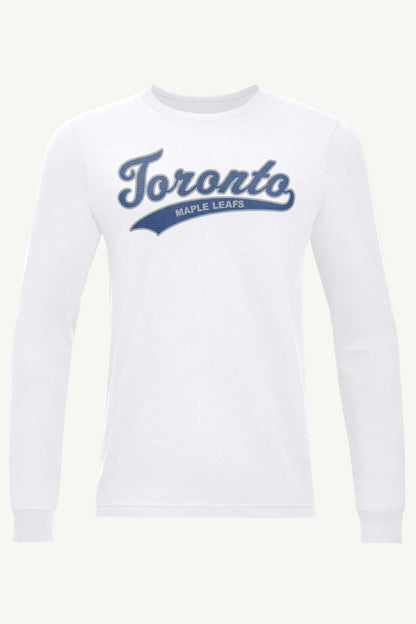 MENS TORONTO MAPLE LEAFS TAILSWEEP LONG SLEEVE T SHIRT - White