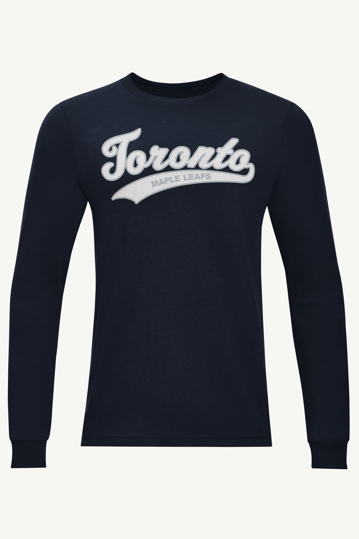 MENS TORONTO MAPLE LEAFS TAILSWEEP LONG SLEEVE T SHIRT - Navy