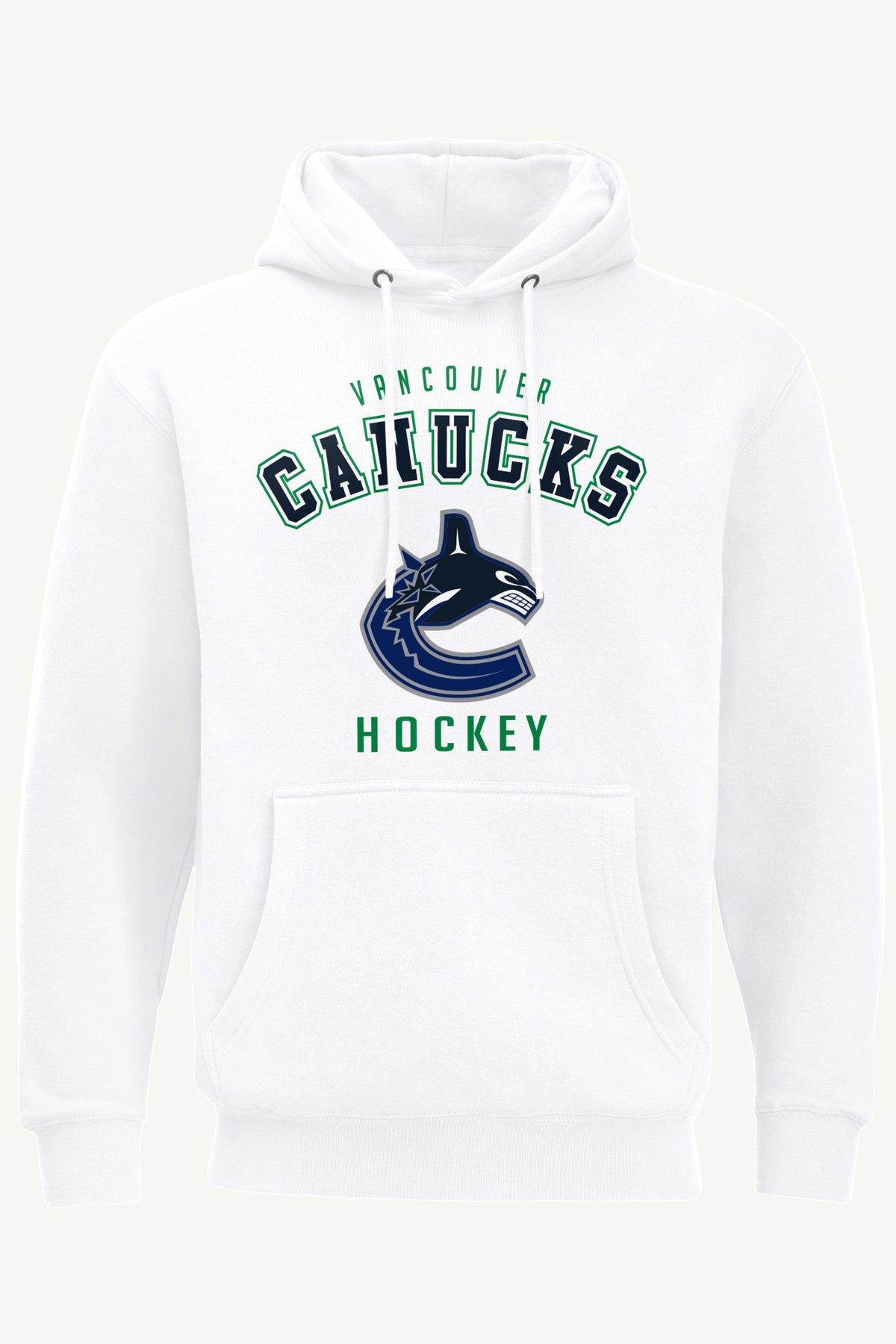 MENS VANCOUVER CANUCKS GRAPHIC HOODIE - White