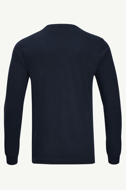 MENS VANCOUVER CANUCKS TAILSWEEP LONG SLEEVE T SHIRT - Navy