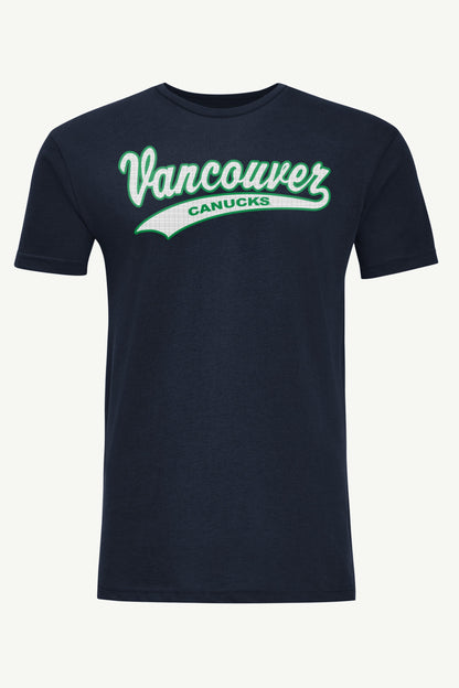 MENS VANCOUVER CANUCKS TAILSWEEP T SHIRT - Navy