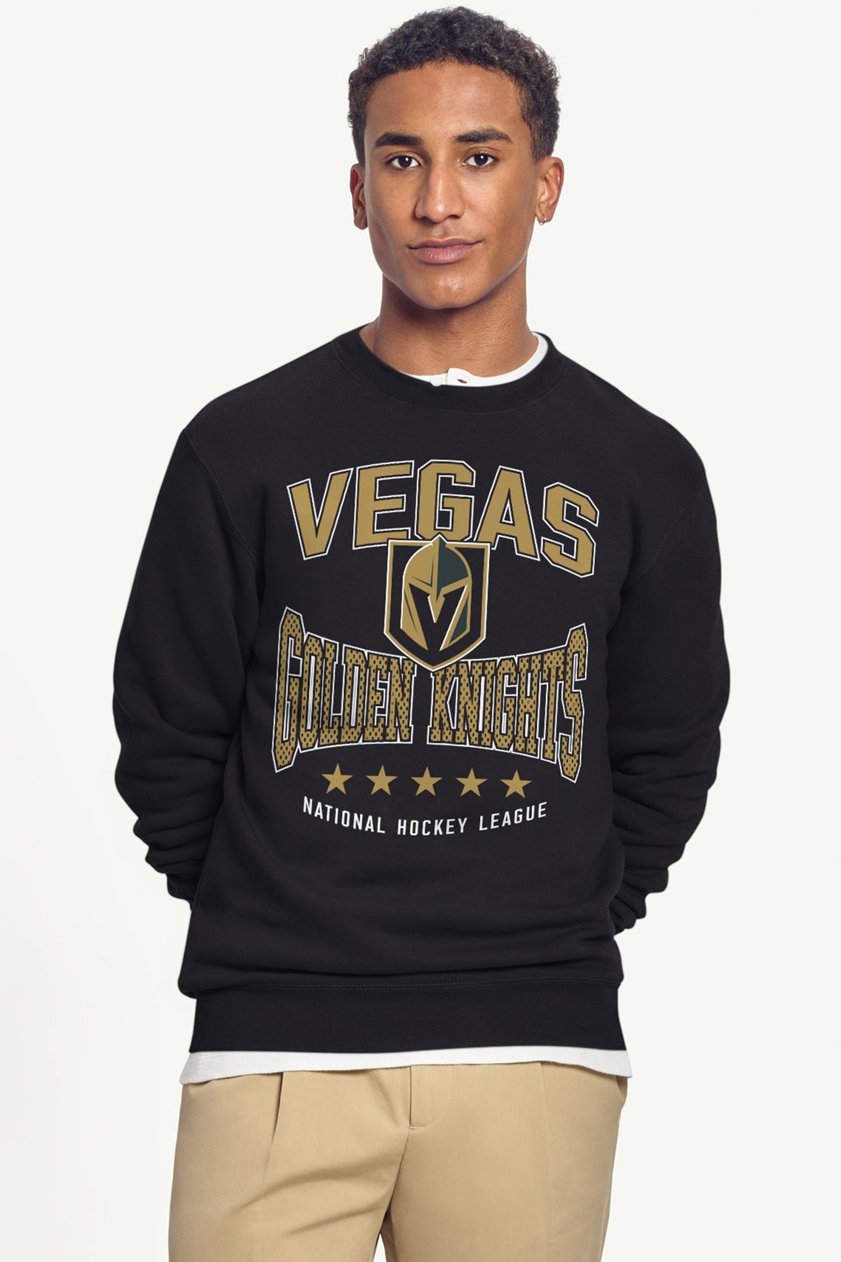 MENS VEGAS GOLDEN KNIGHTS CENTER SQUEEZE SWEATSHIRT - Black