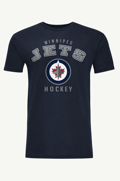 MENS WINNIPEG JETS GRAPHIC T SHIRT - Navy