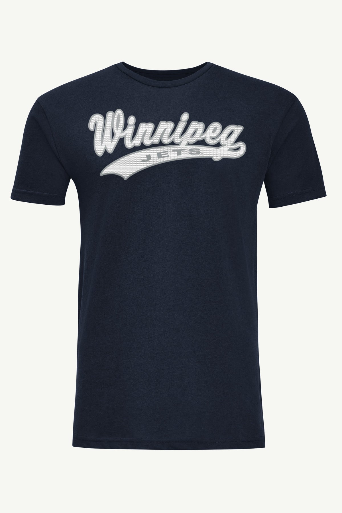 MENS WINNIPEG JETS TAILSWEEP T SHIRT - Navy