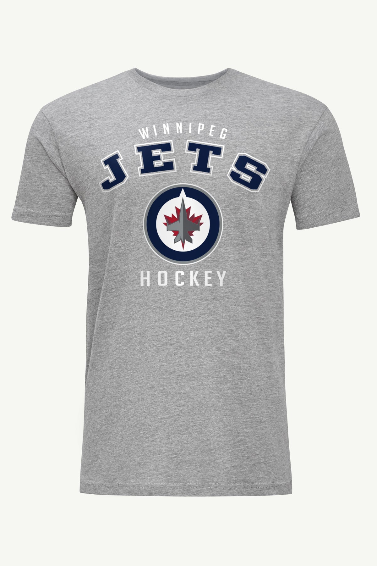 MENS WINNIPEG JETS GRAPHIC T SHIRT - Heather Grey