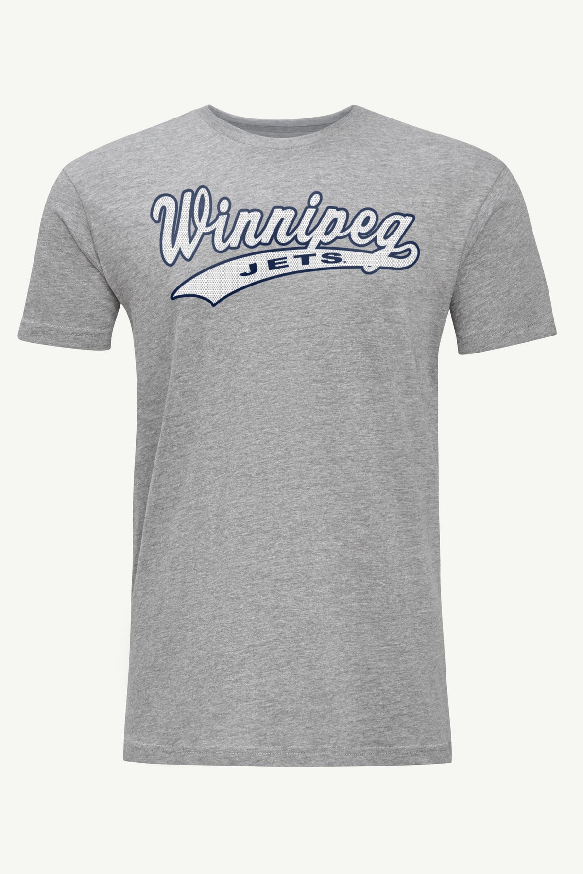 MENS WINNIPEG JETS TAILSWEEP T SHIRT - Heather Grey