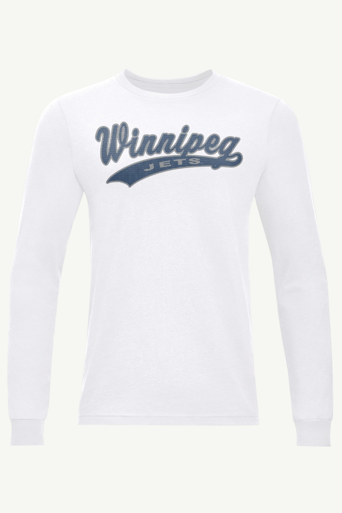 MENS WINNIPEG JETS TAILSWEEP LONG SLEEVE T SHIRT - White