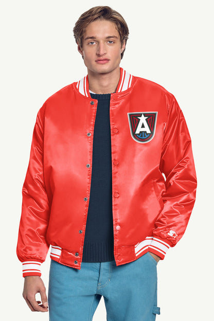 MENS WNBA ATLANTA DREAM VARSITY JACKET - Red