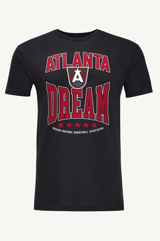 MENS WNBA ATLANTA DREAM CENTER SQUEEZE T SHIRT - Black