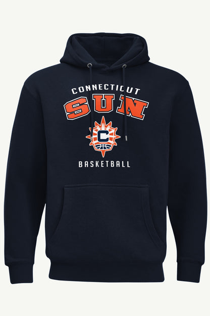 MENS CONNECTICUT SUN LOGO HOODIE - Navy