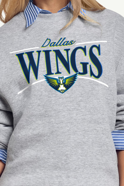 WOMENS WNBA DALLAS WINGS ARCH SWEATSHIRT - Grey