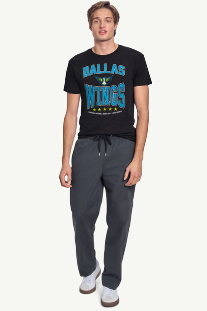 MENS WNBA DALLAS WINGS CENTER SQUEEZE T SHIRT - Black