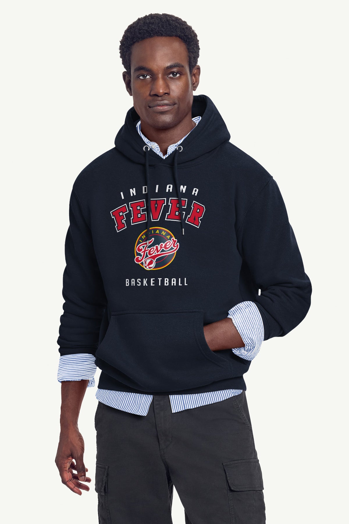 MENS INDIANA FEVER LOGO HOODIE - Navy