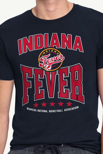 MENS WNBA INDIANA FEVER CENTER SQUEEZE T SHIRT - Navy