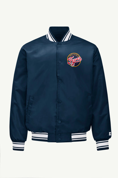 MENS WNBA INDIANA FEVER VARSITY JACKET - Navy