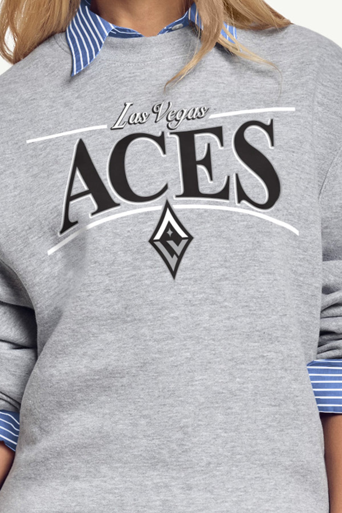 WOMENS WNBA LAS VEGAS ACES ARCH SWEATSHIRT - Grey